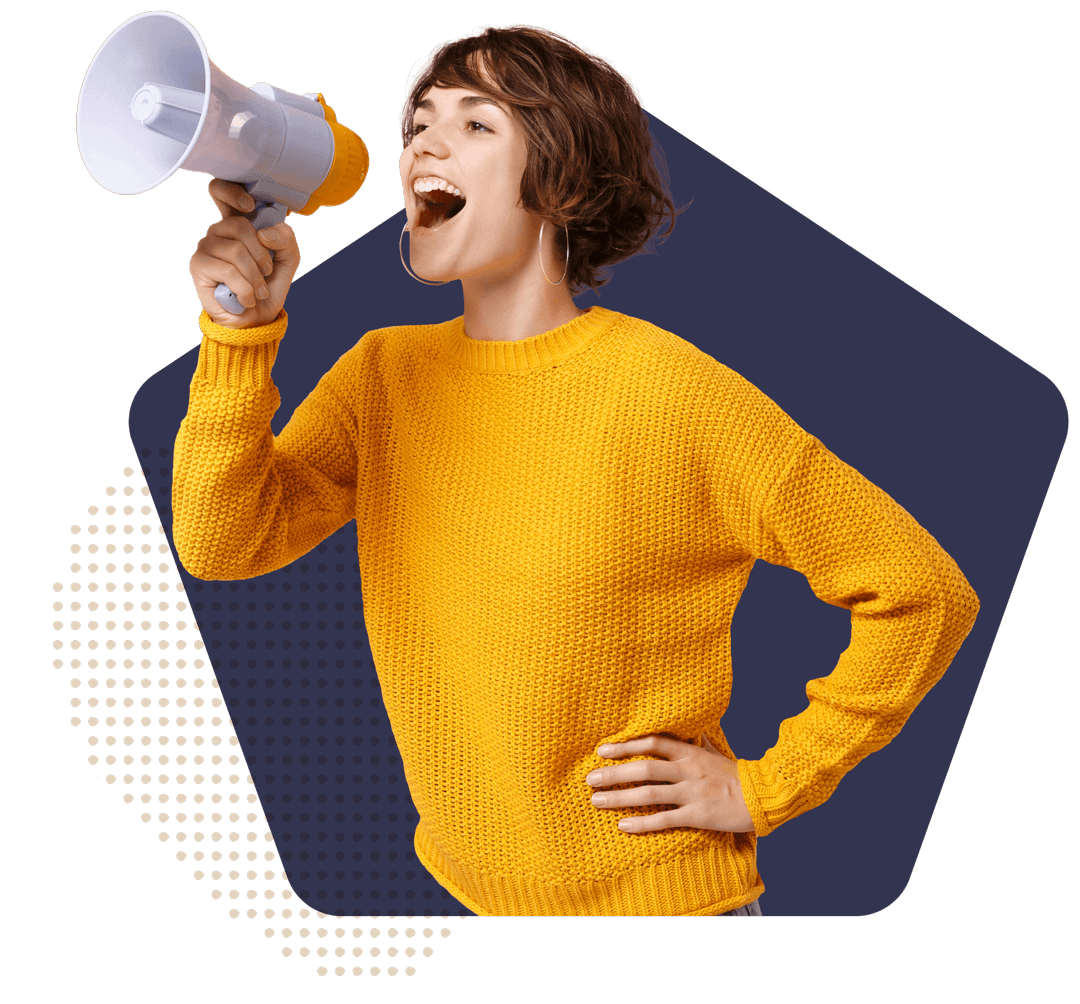 Image of Woman with Megaphone